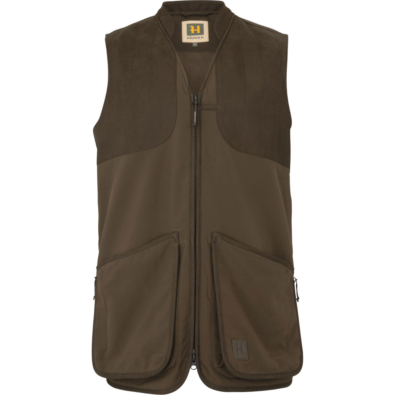 2026 Harkila Mens Skye Shooting Waistcoat 117430022005 - Willow Green / Shadow Brown